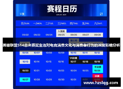 英雄联盟S14总决赛奖金池对电竞消费文化与消费者行为的深度影响分析